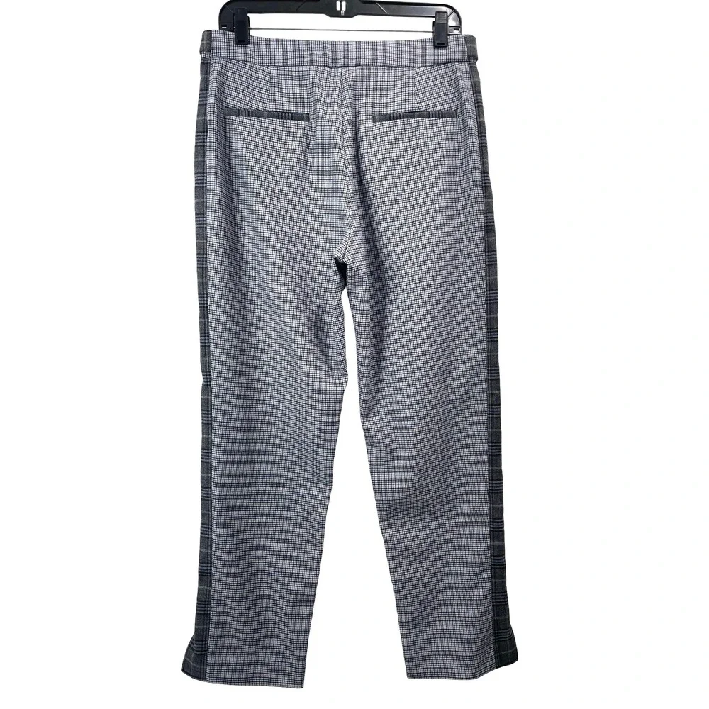 Rag & Bone Meki wool houndstooth plaid ankle pants Size 8 gray